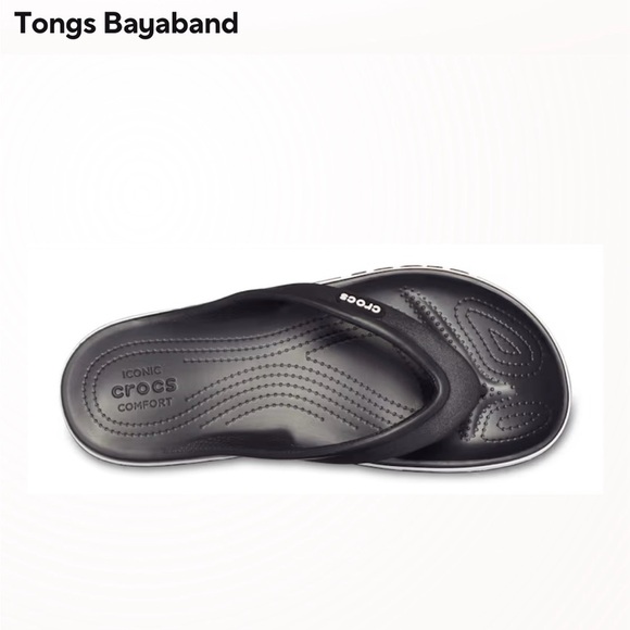 CROCS Unisex Classic Black Sandals M9/W11 - Picture 4 of 6